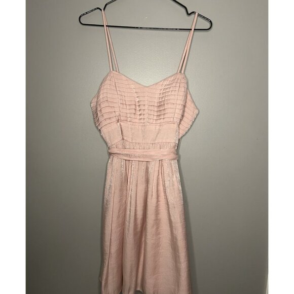 Candies Y2K Pink Babydoll Junior Prom Dress Size S  Shimmer Spaghetti Straps - Picture 1 of 8